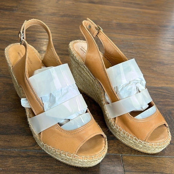 Anthropologie NAGUISA Espadrille Wedge Slingback Hand Crafted in Spain Sandals - Picture 4 of 17